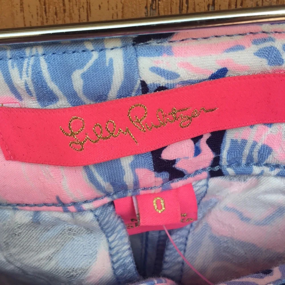 New Lilly Pulitzer Kelly High Rise Crop Flare - Picture 5 of 8
